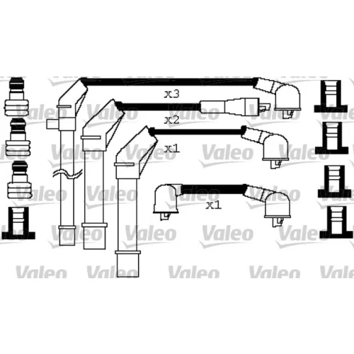 Sada zapaľovacích káblov VALEO 346259