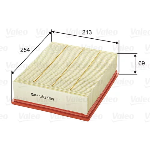 Vzduchový filter VALEO 585094