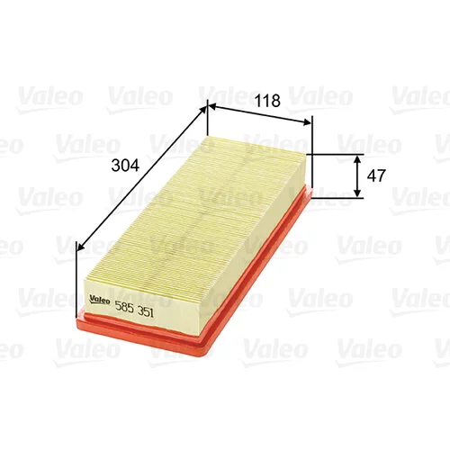 Vzduchový filter VALEO 585351