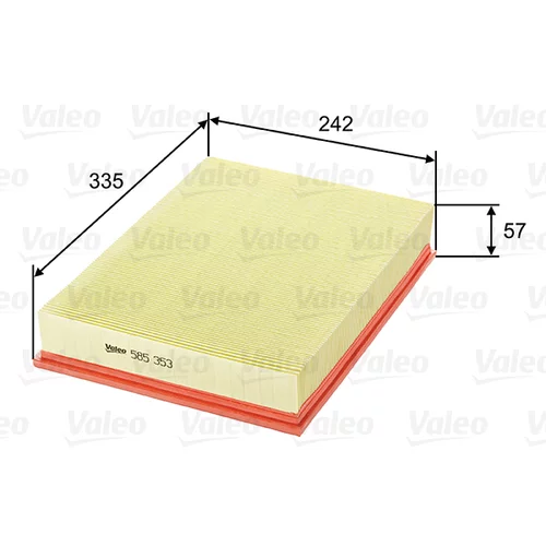 Vzduchový filter VALEO 585353