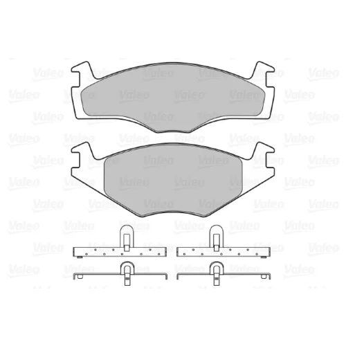Sada brzdových platničiek kotúčovej brzdy 598258 /VALEO/ - obr. 1