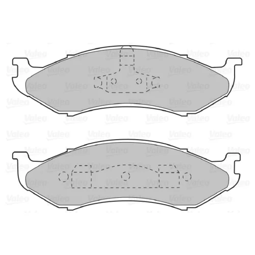 Sada brzdových platničiek kotúčovej brzdy VALEO 598491 - obr. 1