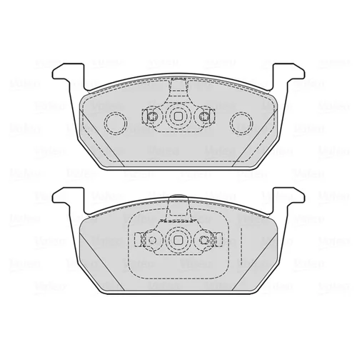 Sada brzdových platničiek kotúčovej brzdy VALEO 601719