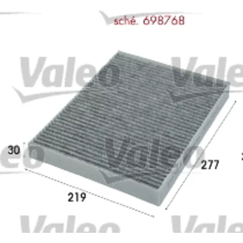 Filter vnútorného priestoru VALEO 698768