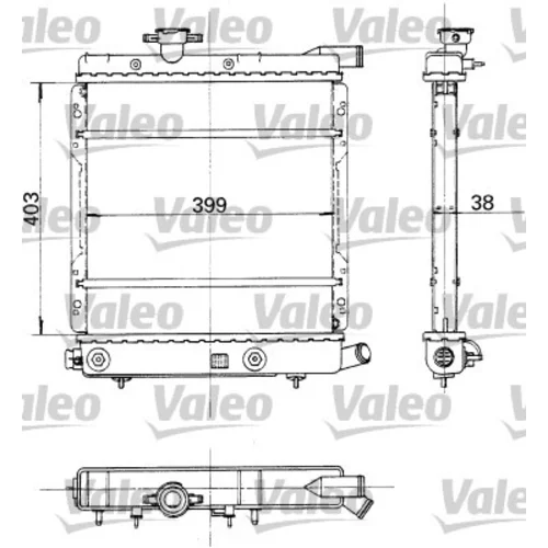 Chladič motora VALEO 730324