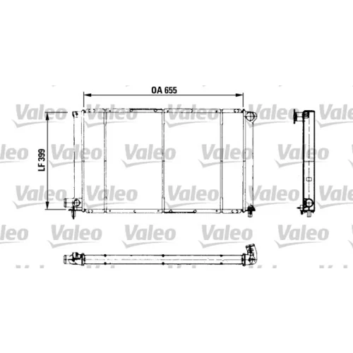 Chladič motora VALEO 730621