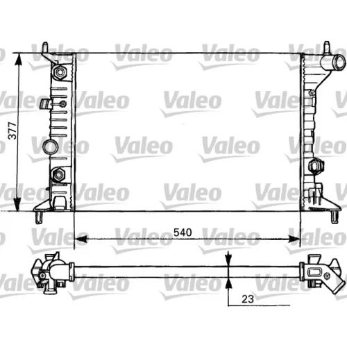 Chladič motora VALEO 731393