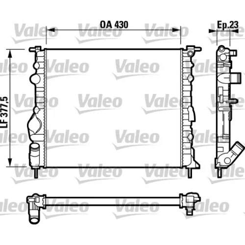 Chladič motora VALEO 732389