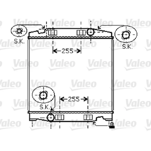 Chladič motora VALEO 733411