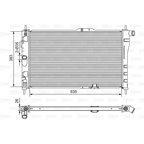 Chladič motora VALEO 734766