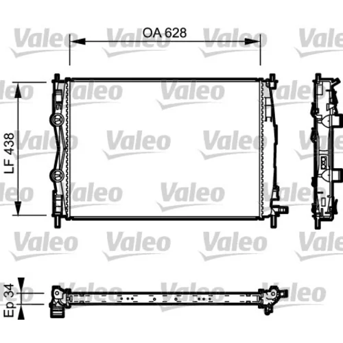 Chladič motora VALEO 735115