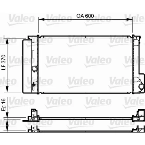 Chladič motora VALEO 735250