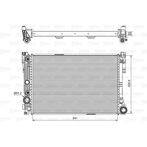 Chladič motora VALEO 735291