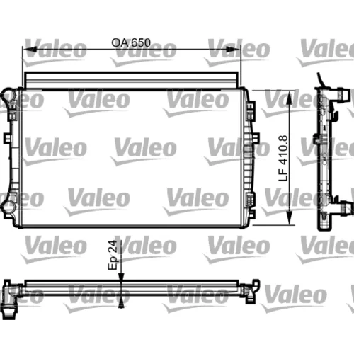 Chladič motora VALEO 735558