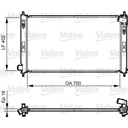 Chladič motora VALEO 735575