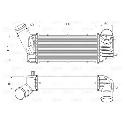 Chladič plniaceho vzduchu VALEO 818648