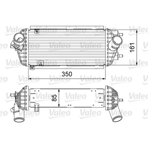 Chladič plniaceho vzduchu VALEO 818665