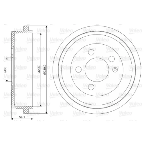 Brzdový bubon VALEO 237099