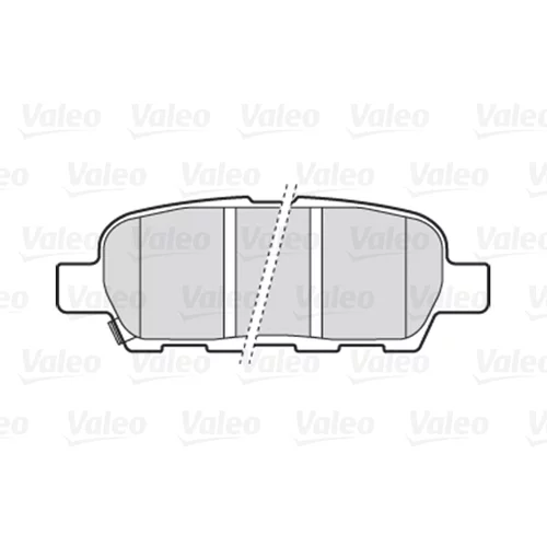 Sada brzdových platničiek kotúčovej brzdy 301009 /VALEO/ - obr. 1