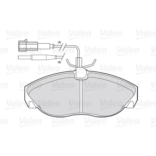 Sada brzdových platničiek kotúčovej brzdy VALEO 301010 - obr. 1