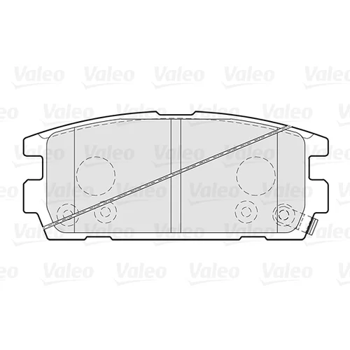 Sada brzdových platničiek kotúčovej brzdy VALEO 301024 - obr. 1