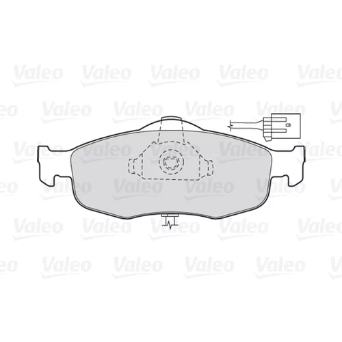 Sada brzdových platničiek kotúčovej brzdy VALEO 301033 - obr. 1