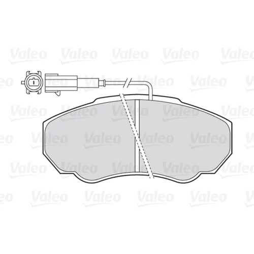 Sada brzdových platničiek kotúčovej brzdy VALEO 301568 - obr. 1