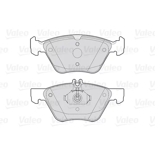 Sada brzdových platničiek kotúčovej brzdy VALEO 301636 - obr. 1