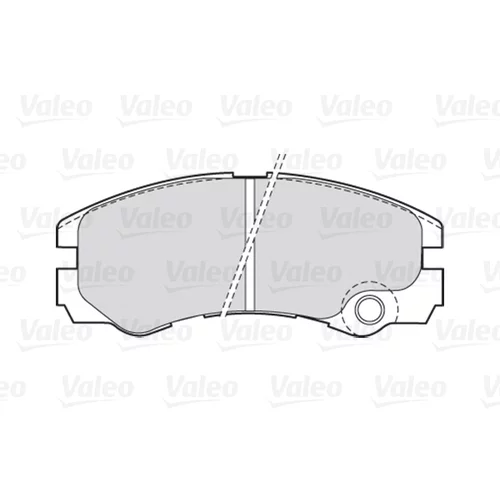 Sada brzdových platničiek kotúčovej brzdy VALEO 301661 - obr. 1