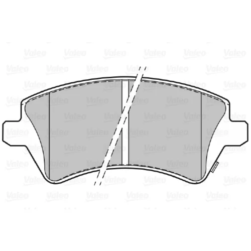 Sada brzdových platničiek kotúčovej brzdy VALEO 301679 - obr. 1
