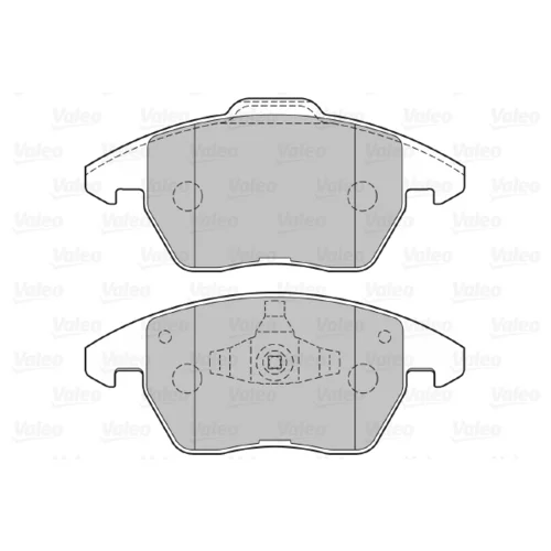 Sada brzdových platničiek kotúčovej brzdy VALEO 301715 - obr. 1