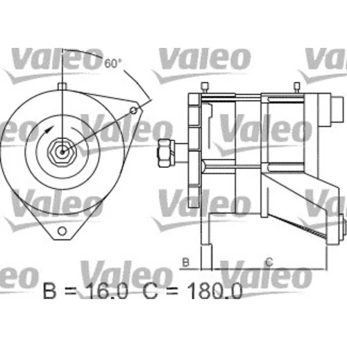 Alternátor VALEO 436582 - obr. 1