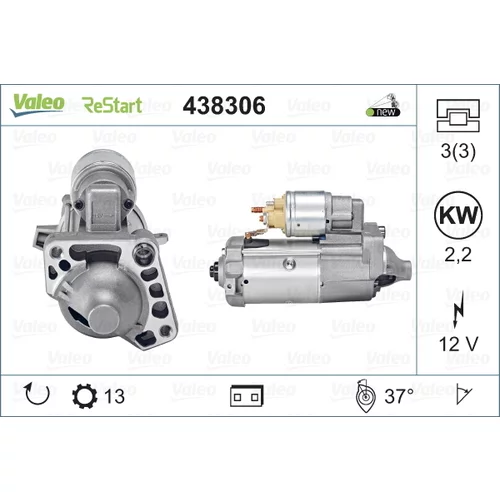 Štartér 438306 /VALEO/