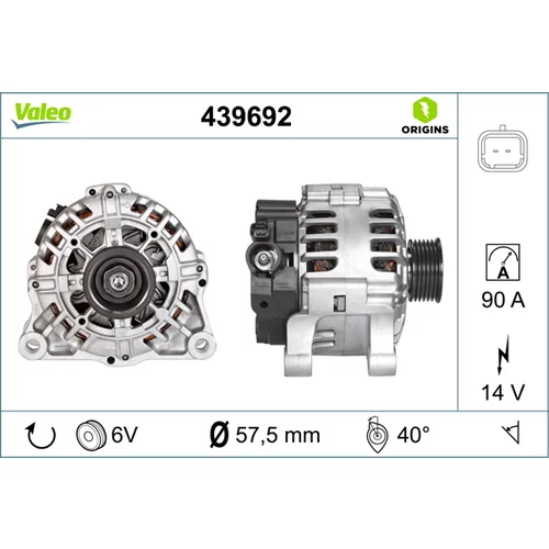 Alternátor 439692 /VALEO/