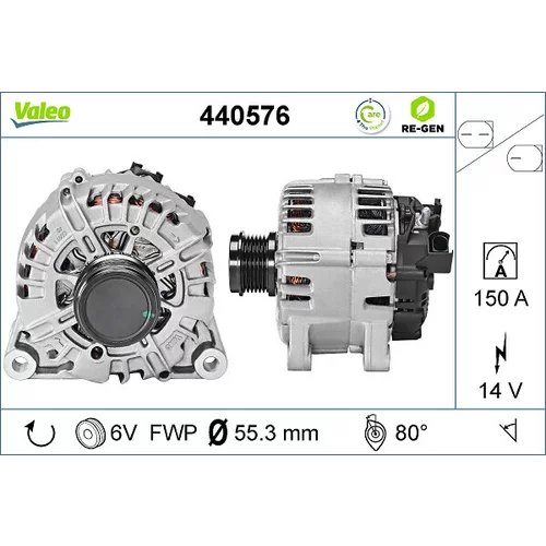 Alternátor 440576 /VALEO/