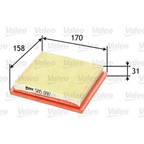 Vzduchový filter VALEO 585097