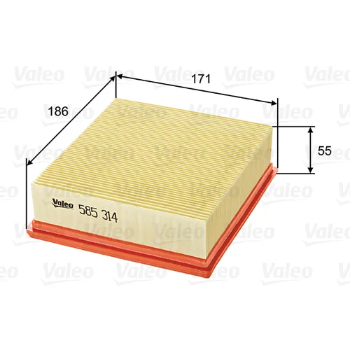 Vzduchový filter VALEO 585314