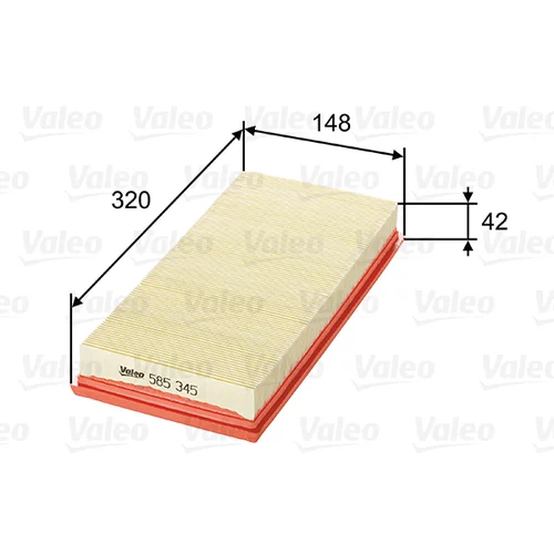 Vzduchový filter VALEO 585345