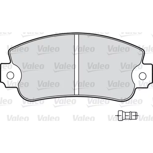 Sada brzdových platničiek kotúčovej brzdy 598160 /VALEO/