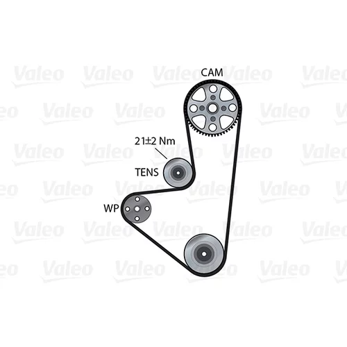 Vodné čerpadlo + sada ozubeného remeňa VALEO 614566 - obr. 1