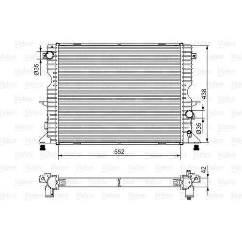 Chladič motora VALEO 701545