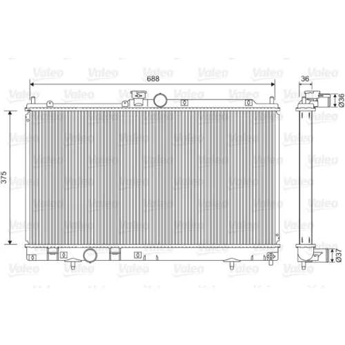 Chladič motora VALEO 701560