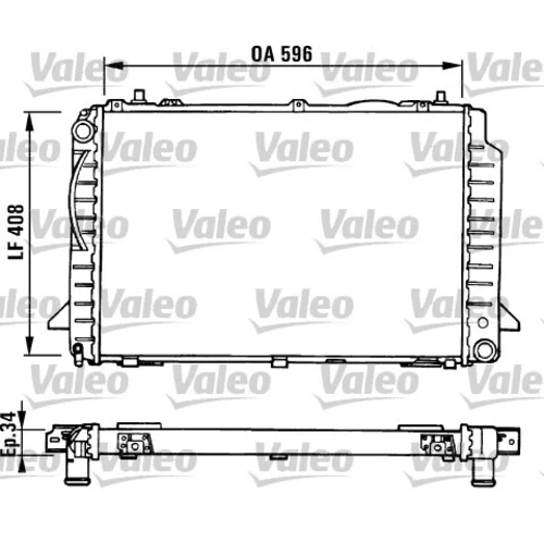 Chladič motora VALEO 731429