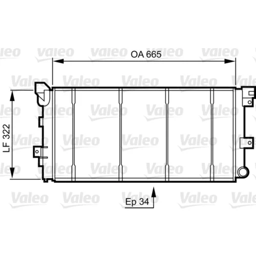 Chladič motora VALEO 731531