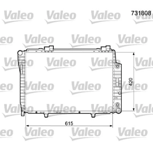 Chladič motora VALEO 731808