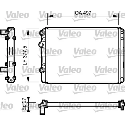 Chladič motora VALEO 732953