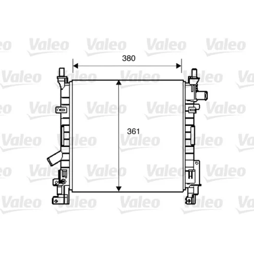 Chladič motora VALEO 734392