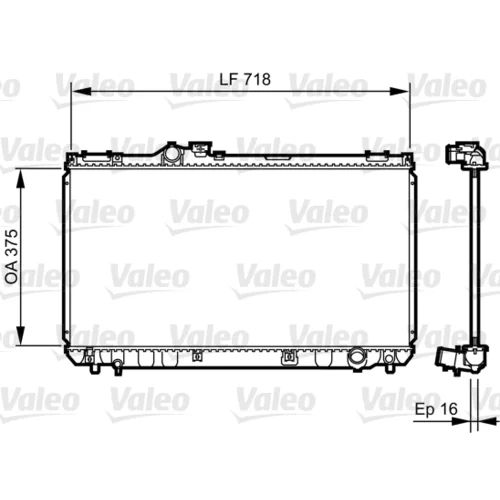 Chladič motora VALEO 734498