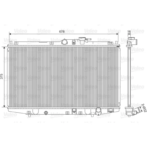 Chladič motora VALEO 734716