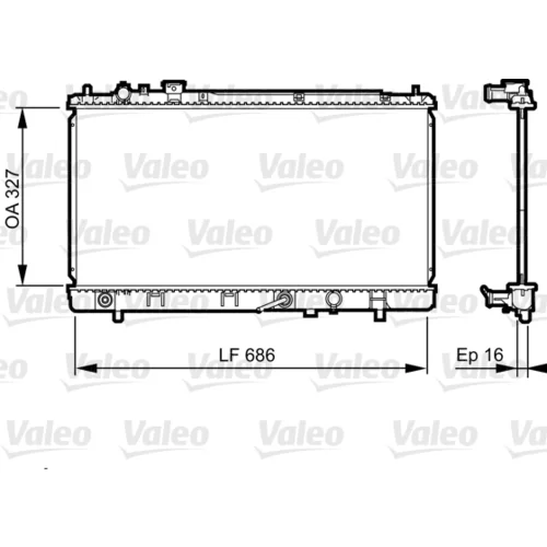Chladič motora VALEO 735240